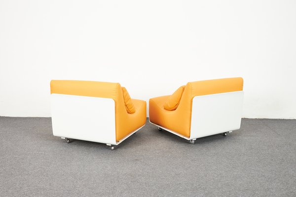 Mid-Century Space Age Orbis Plywood Lounge Chairs by Luigi Colani for Cor, 1972, Set of 2-XCG-1817965