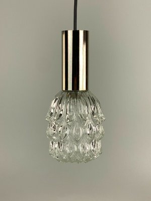 Mid-Century Space Age Pendant Lamp in Chrome & Bubble Glass-EJL-1140323