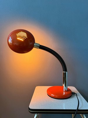 Mid-Century Space Age Red Adjustable UFO Table Lamp-ZBK-1717777