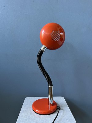 Mid-Century Space Age Red Adjustable UFO Table Lamp-ZBK-1717777