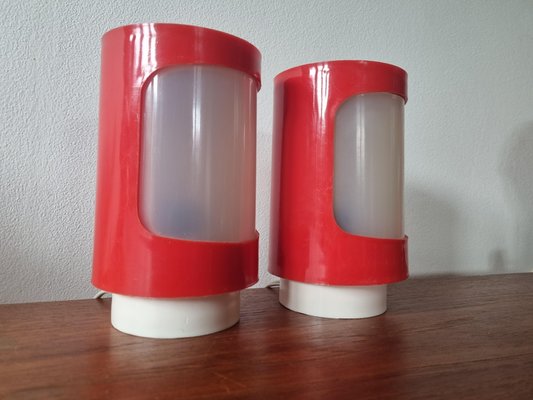 Mid-Century Space Age Table Lamps, 1970s, Set of 2-TZ-1266449