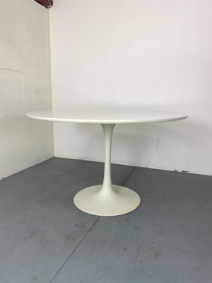 Mid-Century Space Age Tulip Dining Table in White by Arkana, 1960s-DE-2043270