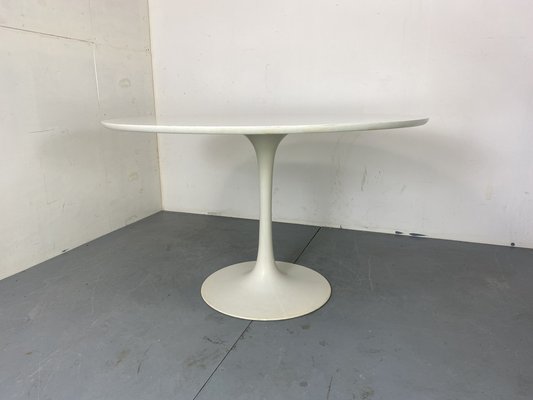 Mid-Century Space Age Tulip Dining Table in White by Arkana, 1960s-DE-2043270