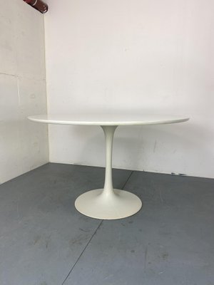 Mid-Century Space Age Tulip Dining Table in White by Arkana, 1960s-DE-2043270