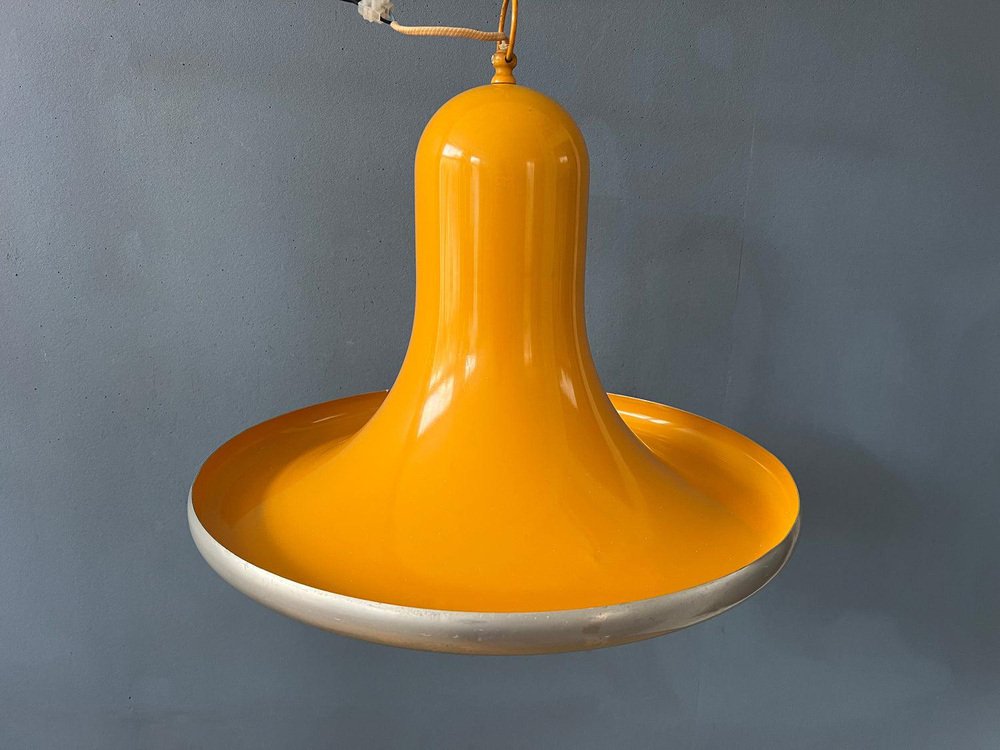 Mid-Century Space Age Ufo Yellow Pendant Lamp