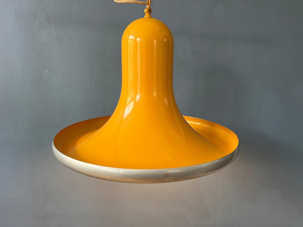 Mid-Century Space Age Ufo Yellow Pendant Lamp