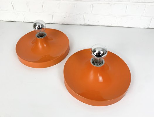 Mid-Century Space Age Wall Disc Light from Teka, Germany, 1960s, Set of 2-ZM-1718646