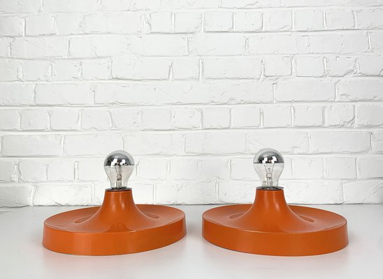 Mid-Century Space Age Wall Disc Light from Teka, Germany, 1960s, Set of 2-ZM-1718646