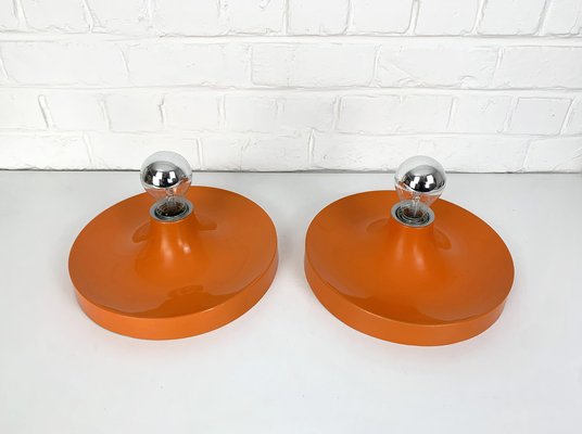 Mid-Century Space Age Wall Disc Light from Teka, Germany, 1960s, Set of 2-ZM-1718646