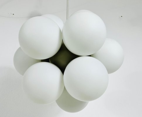 Mid-Century Space Age White Atomic Pendant from Kaiser, Germany, 1960s-PUK-1317208