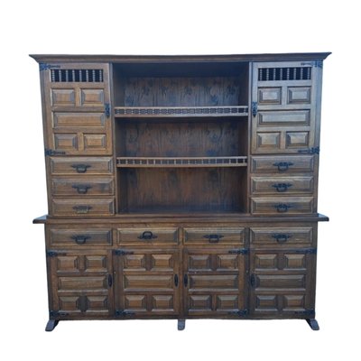 Mid-Century Spanish Brown Cupboard-TCS-1758441