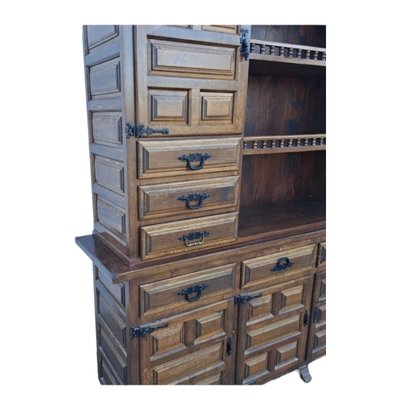 Mid-Century Spanish Brown Cupboard-TCS-1758441