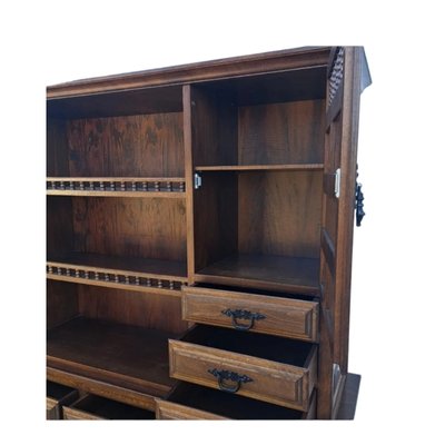 Mid-Century Spanish Brown Cupboard-TCS-1758441