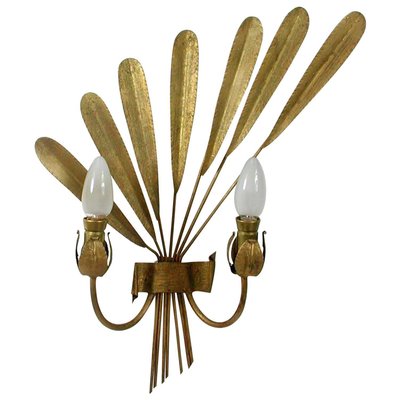 Mid-Century Spanish Gilt Sconce, 1950s-OE-897874