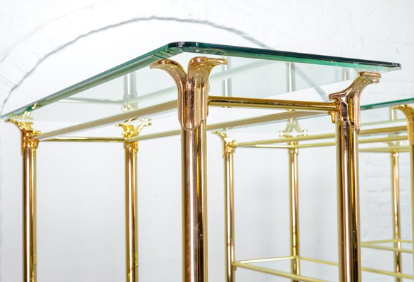 Mid-Century Spanish Gold Plated Shelf by Ramiro Tarazona, 1980s-IXC-552400