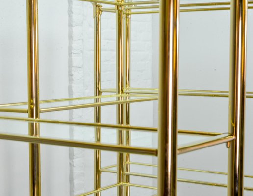 Mid-Century Spanish Gold Plated Shelf by Ramiro Tarazona, 1980s-IXC-552400