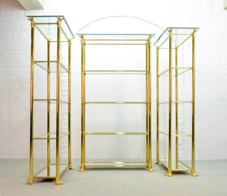 Mid-Century Spanish Gold Plated Shelf by Ramiro Tarazona, 1980s-IXC-552400