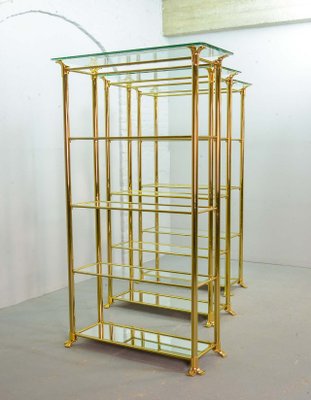 Mid-Century Spanish Gold Plated Shelf by Ramiro Tarazona, 1980s-IXC-552400