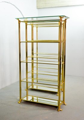 Mid-Century Spanish Gold Plated Shelf by Ramiro Tarazona, 1980s-IXC-552400