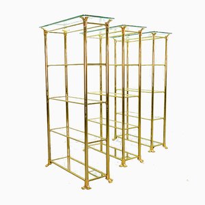 Mid-Century Spanish Gold Plated Shelf by Ramiro Tarazona, 1980s-IXC-552400