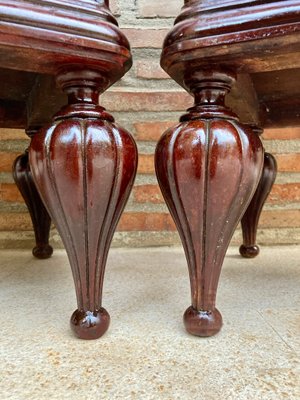 Mid-Century Spanish Nightstands in Wood, Set of 2-NOU-1314862