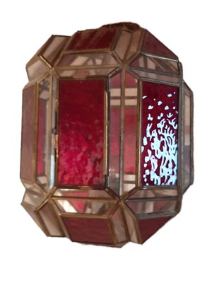 Mid-Century Spanish Red Glass Sconces, Set of 2-TCS-1173689