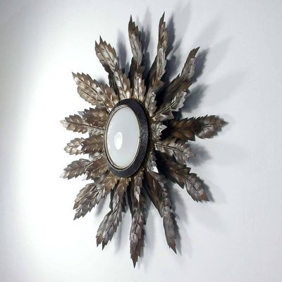 Mid-Century Spanish Sunburst Sconce, 1950s-OE-897864