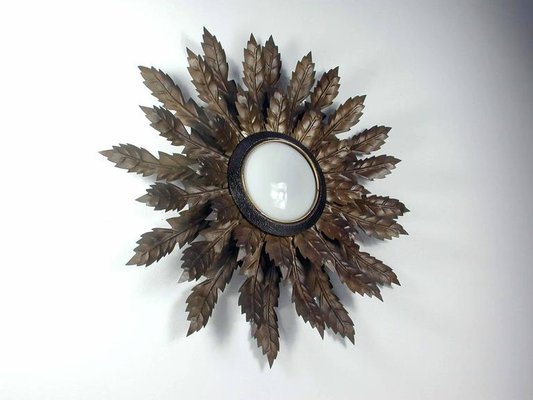 Mid-Century Spanish Sunburst Sconce, 1950s-OE-897864