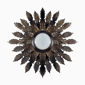 Mid-Century Spanish Sunburst Sconce, 1950s-OE-897864