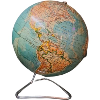 Mid-Century Spanish Terrestrial Globe by Antonio Santamans-TCS-2040404