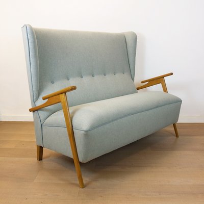 Mid-Century Spanish Two-Seater Sofa, 1950s-CQZ-1334813