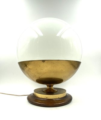 Mid-Century Spherical Murano Glass Table Lamp from Mazzega, Italy, 1960s-TXN-1219716