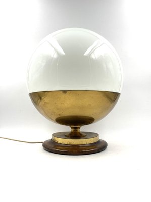 Mid-Century Spherical Murano Glass Table Lamp from Mazzega, Italy, 1960s-TXN-1219716