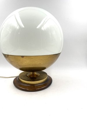 Mid-Century Spherical Murano Glass Table Lamp from Mazzega, Italy, 1960s-TXN-1219716