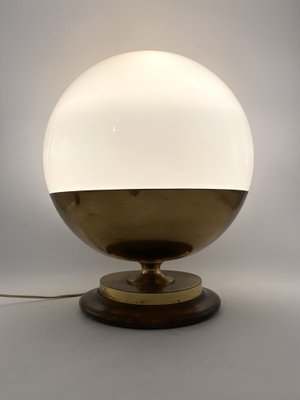 Mid-Century Spherical Murano Glass Table Lamp from Mazzega, Italy, 1960s-TXN-1219716