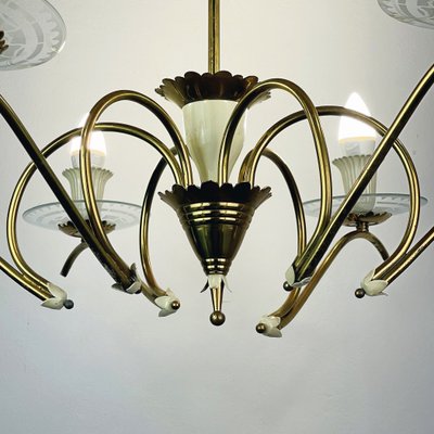 Mid-Century Spider Chandelier by Pietro Chiesa for Fontana Arte, Italy, 1940s-WQC-1059213