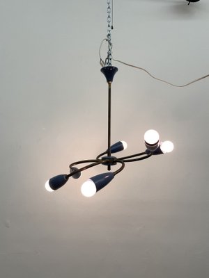 Mid-Century Spider Hanging Ceiling Lamp, 1950s-BGP-1765696