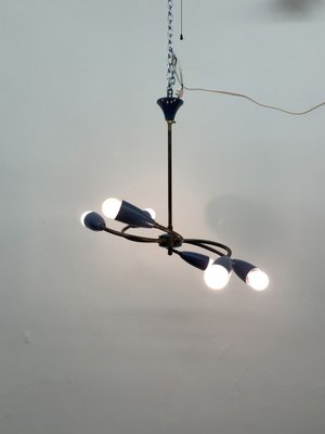 Mid-Century Spider Hanging Ceiling Lamp, 1950s-BGP-1765696