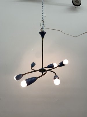 Mid-Century Spider Hanging Ceiling Lamp, 1950s-BGP-1765696