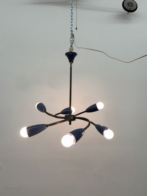 Mid-Century Spider Hanging Ceiling Lamp, 1950s-BGP-1765696