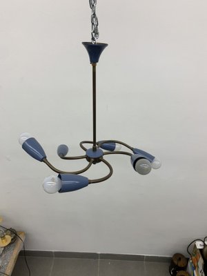 Mid-Century Spider Hanging Ceiling Lamp, 1950s-BGP-1765696