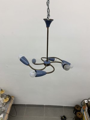 Mid-Century Spider Hanging Ceiling Lamp, 1950s-BGP-1765696