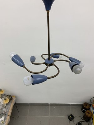 Mid-Century Spider Hanging Ceiling Lamp, 1950s-BGP-1765696