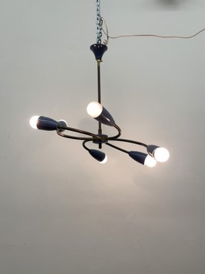 Mid-Century Spider Hanging Ceiling Lamp, 1950s-BGP-1765696