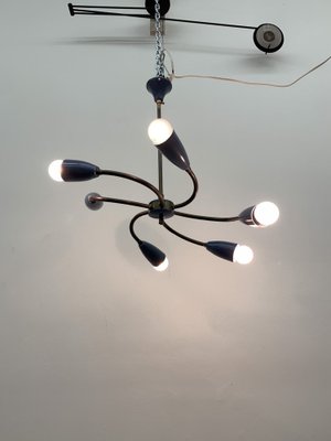 Mid-Century Spider Hanging Ceiling Lamp, 1950s-BGP-1765696