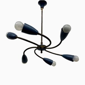 Mid-Century Spider Hanging Ceiling Lamp, 1950s-BGP-1765696