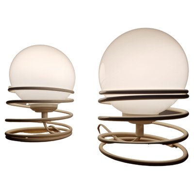 Mid-Century Spiral Table Lamps from Woja, 1970s, Set of 2-TZ-1124682