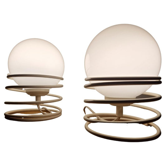 Mid-Century Spiral Table Lamps from Woja, 1970s, Set of 2