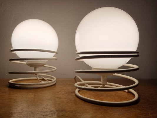 Mid-Century Spiral Table Lamps from Woja, 1970s, Set of 2-TZ-1124682