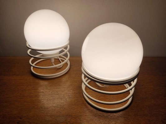 Mid-Century Spiral Table Lamps from Woja, 1970s, Set of 2-TZ-1124682